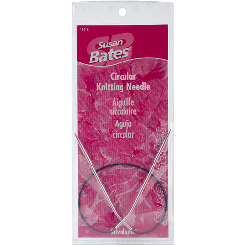 Susan Bates Silvalume Circular Knitting Needles 16"-Size 2/2.75mm - 119162 - 077216005020